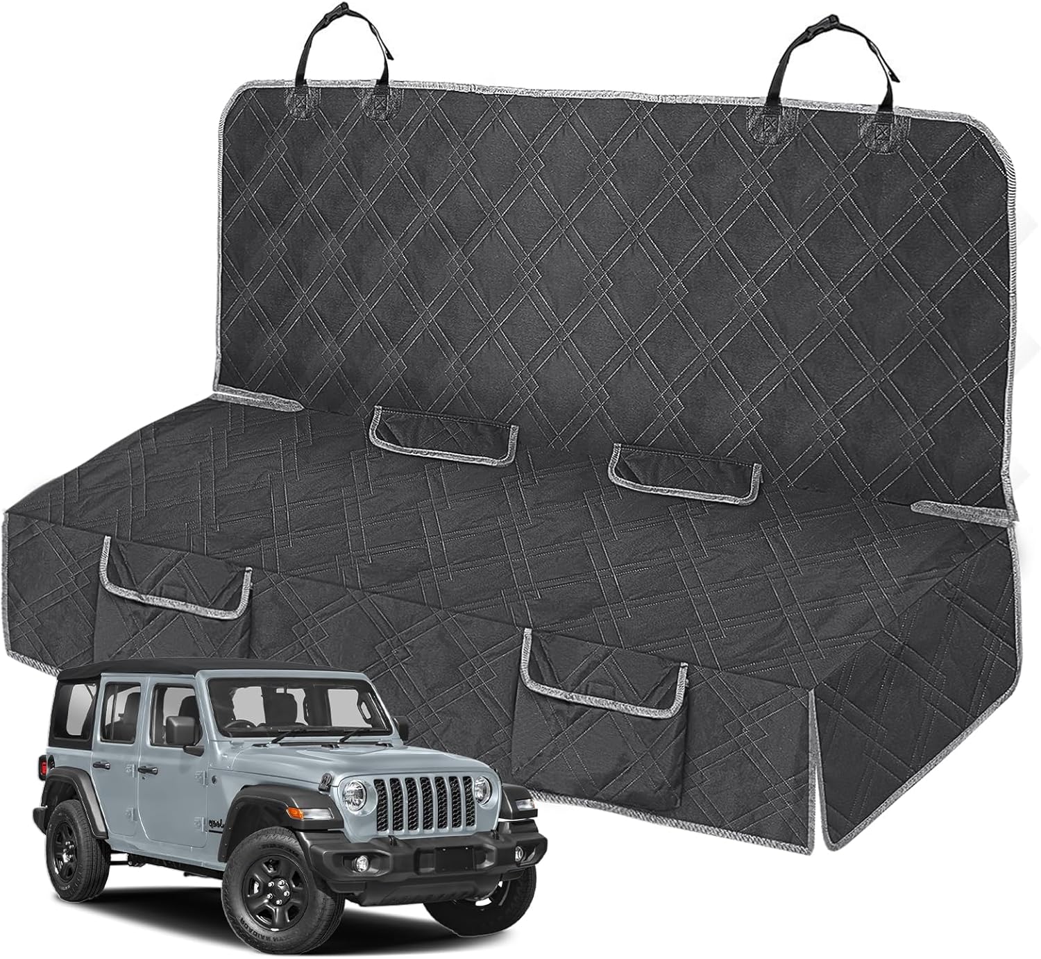 Dog Car Seat Cover for Jeep Wrangler 4 Door 2007-2025