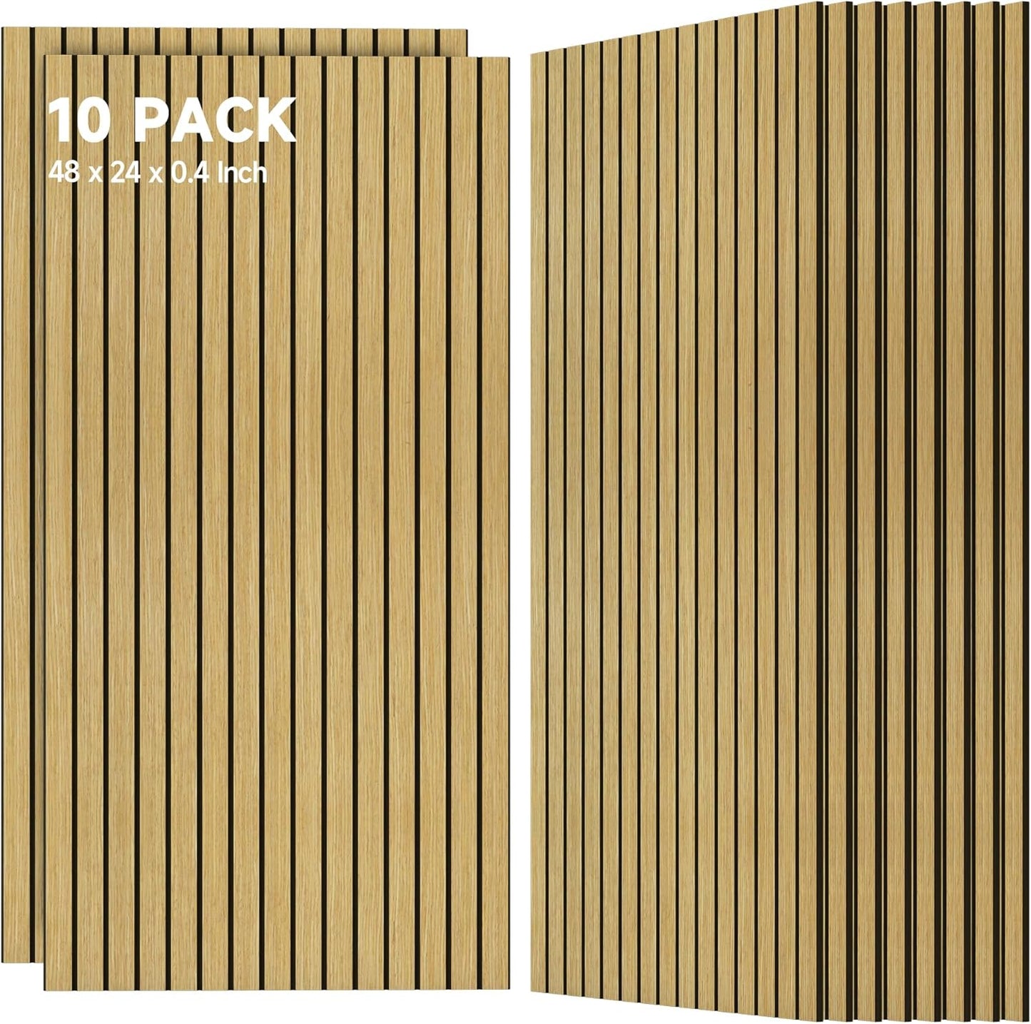 TO-TH 10 Pack Wall Tiles for Sound Proofing and Aesthetic Appeal
