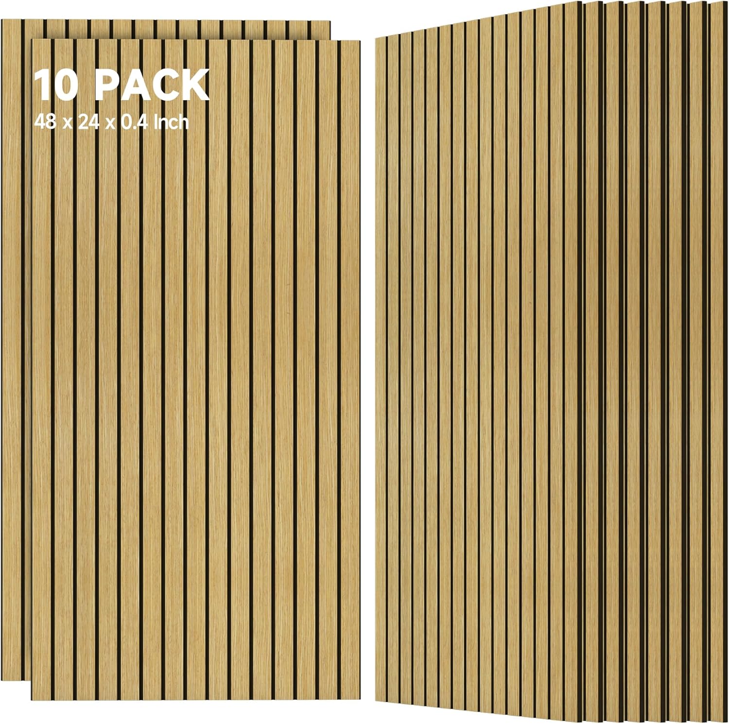 TO-TH 10 Pack Wall Tiles for Sound Proofing and Aesthetic Appeal