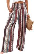 Angerella Womens Elastic High Waisted Palazzo Pants - Flowy Comfort on