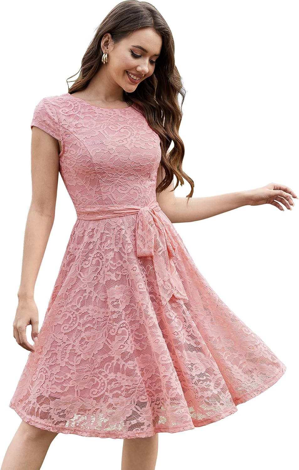 MUADRESS Women's Lace Cocktail Wedding Party Dress Review