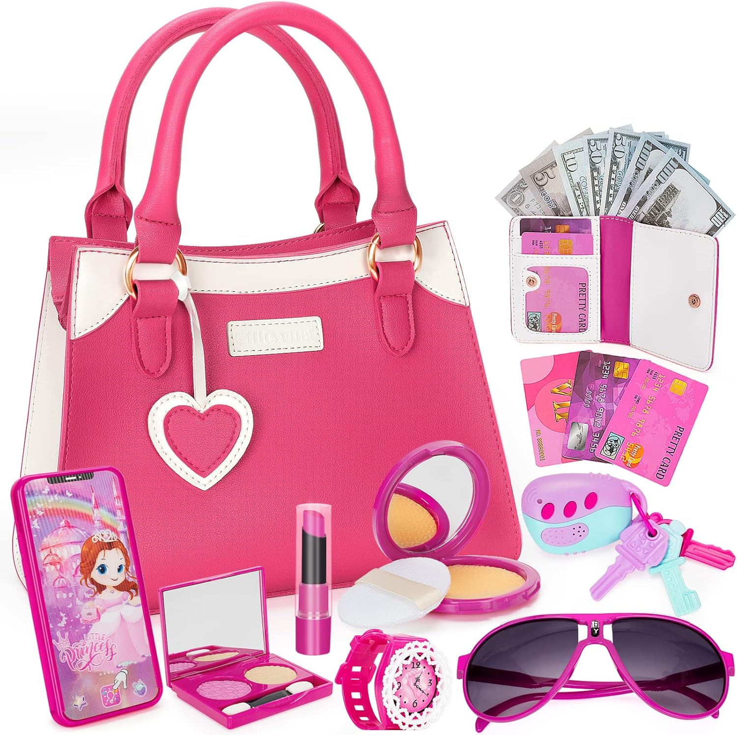 Princess Pretend Play Purse Set - Creative Fun for Girls 3-8