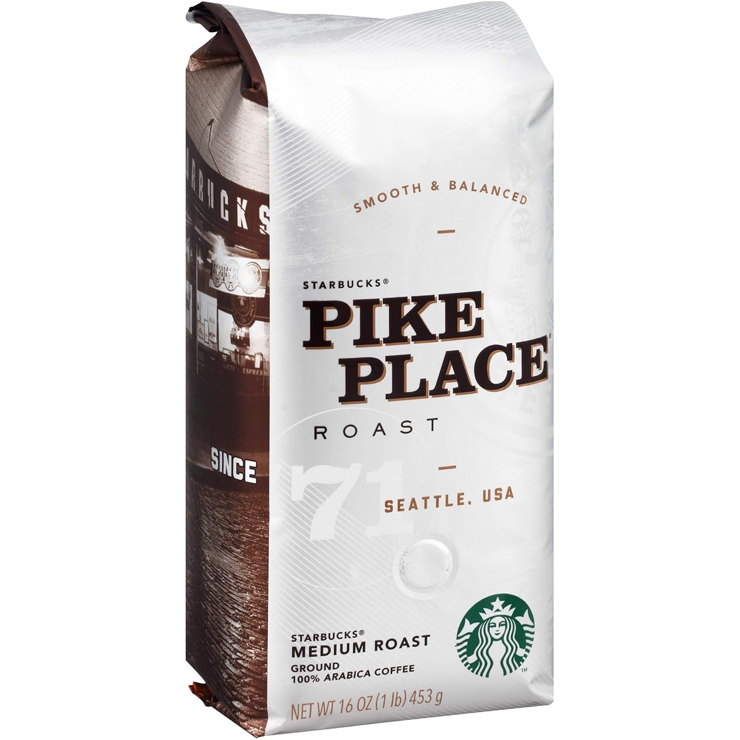Starbucks Pike Place Roast Ground Coffee - Smooth and Balanced