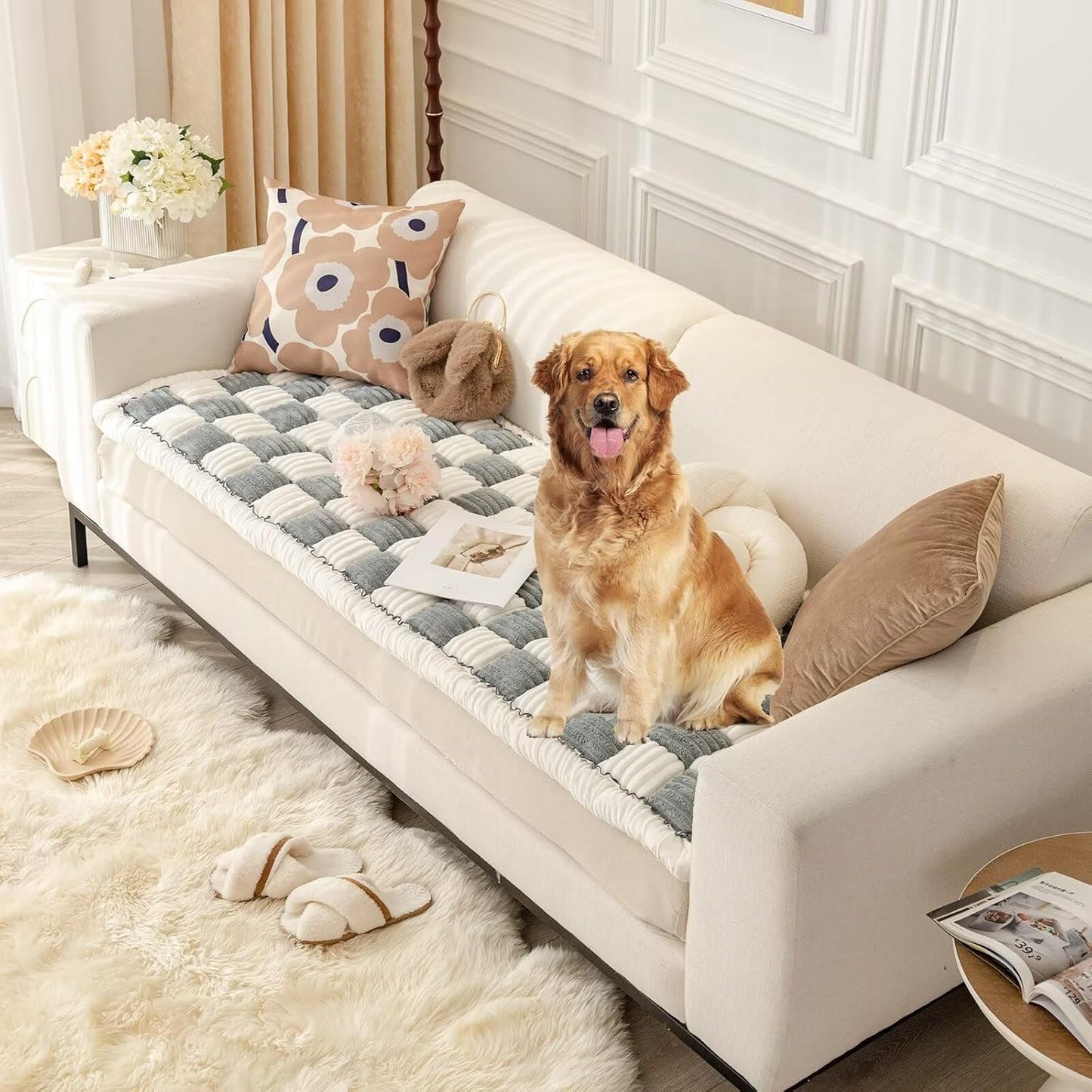 Dog Couch Cover Protector for Large Dogs - Washable & Soft