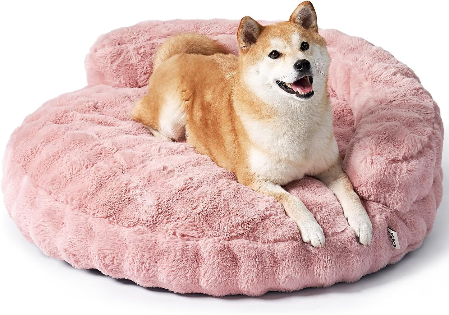 EHEYCIGA Large Dog Bed Sofa for Medium and Large Dogs, Pink