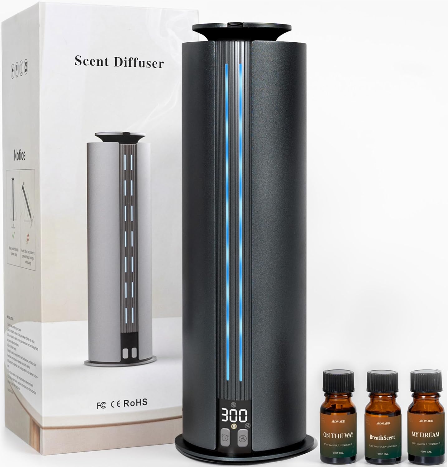 1800 Sq Ft Waterless Diffuser for Home and Office by Aromadd