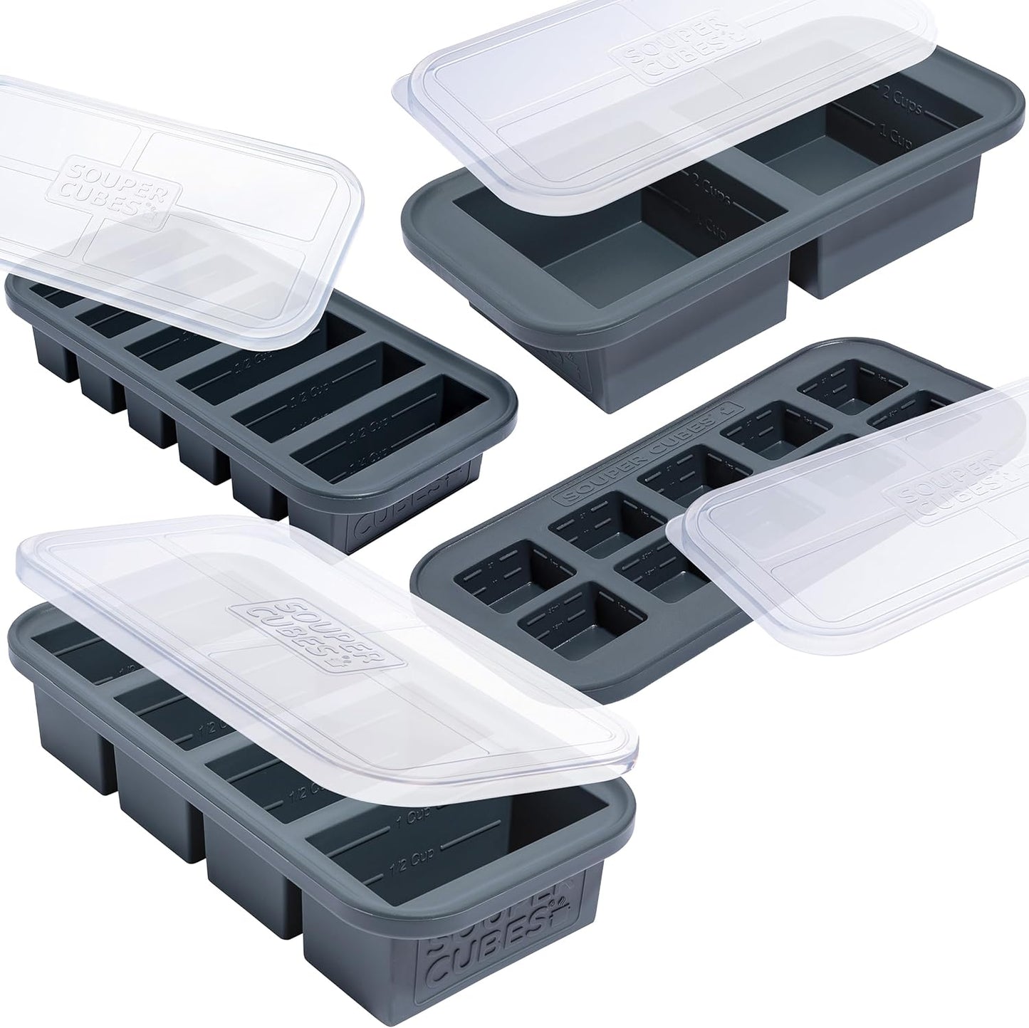 Souper Cubes Silicone Freezer Molds Gift Set for Meal Prep