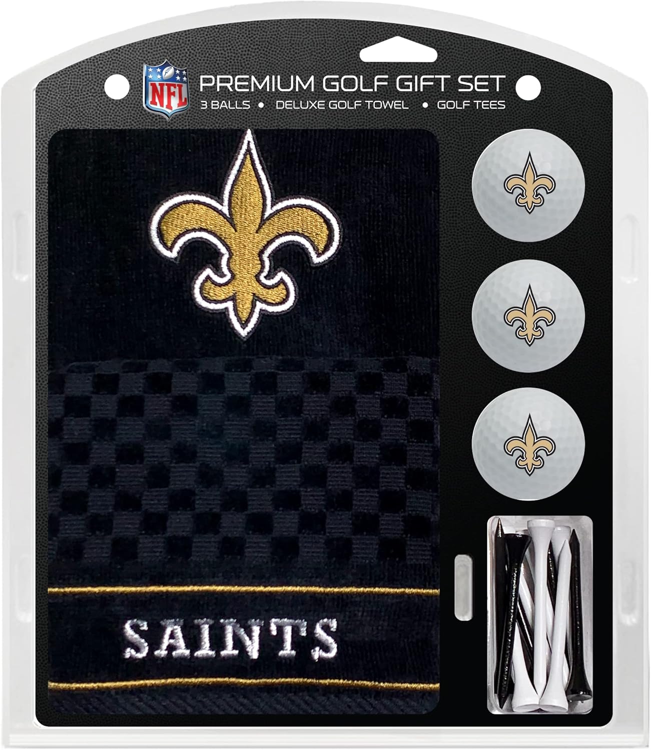 Team Golf Premium NFL Gift Set: Deluxe Towel, Balls, Tees