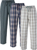DAVID ARCHY Mens Pajama Pants Soft Cotton Plaid Sleepwear - Year-Round