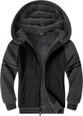 Boys Sherpa Fleece Hooded Jacket Full Zip - Ultra Soft School Coat