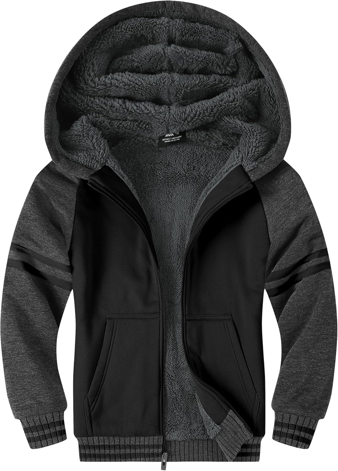 Ultra Soft Sherpa Fleece Hoodie for Boys by SWISSWELL