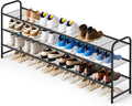 KEETDY 3-Tier Long Shoe Rack for Closet - Sturdy Organizer