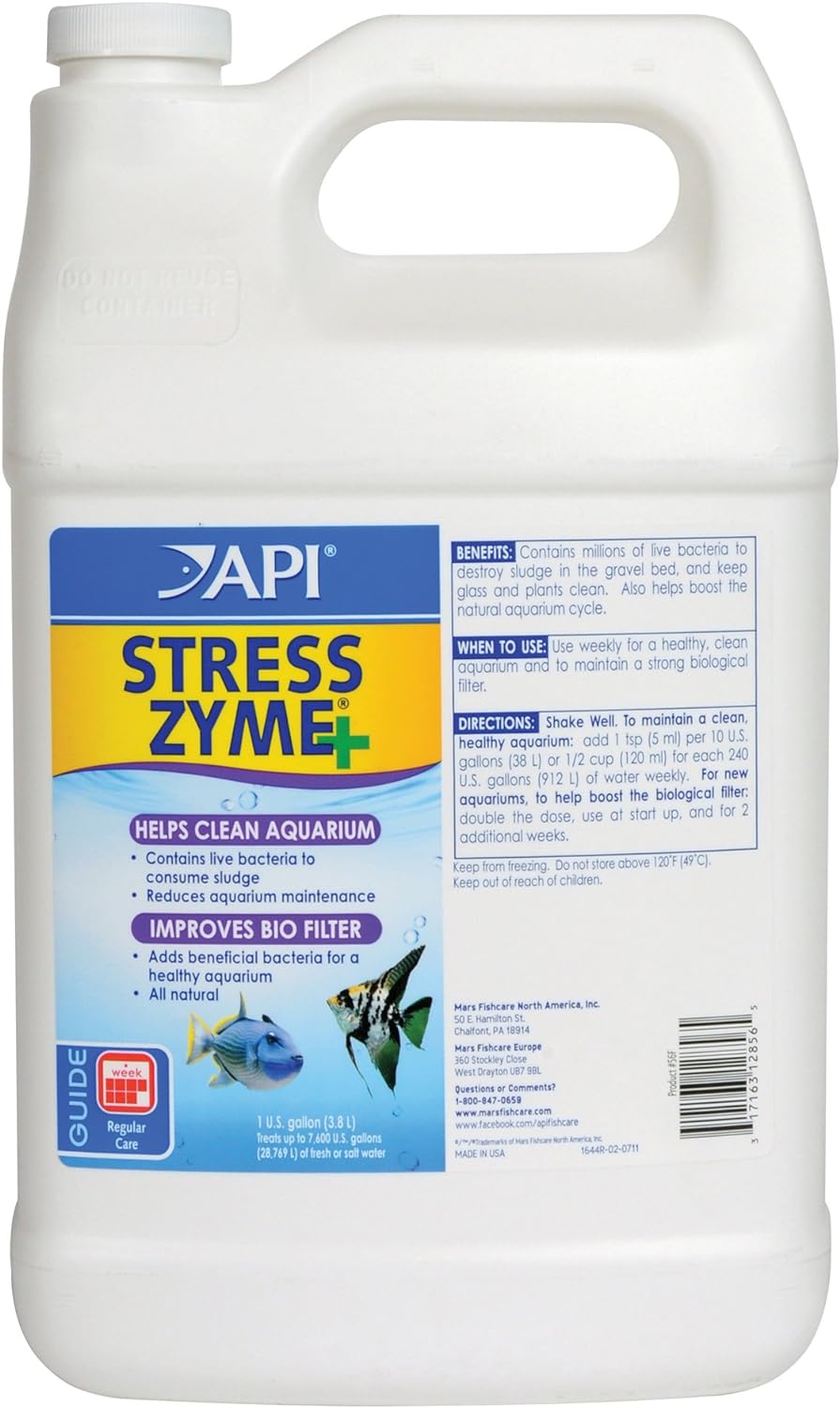 API Stress Zyme Aquarium Cleaning Solution for Freshwater & Saltwater