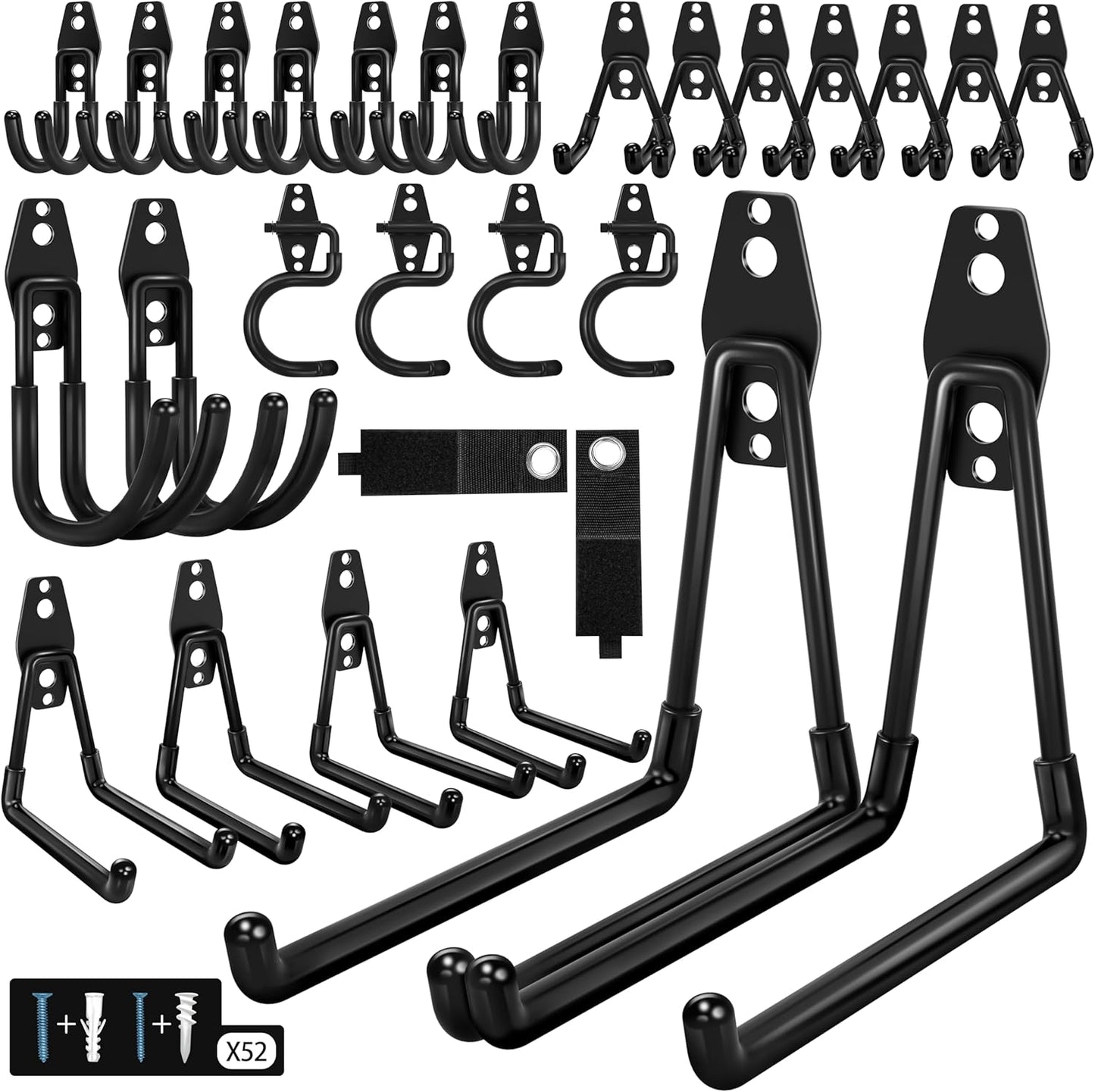 28 Pack Heavy Duty Garage Hooks for Ultimate Storage Solutions