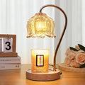 Dimmable Flower Candle Warmer Lamp with Timer - Safe Flameless Scent