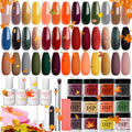 Dip Powder Nail Kit Starter with 20 Colors for DIY Manicure
