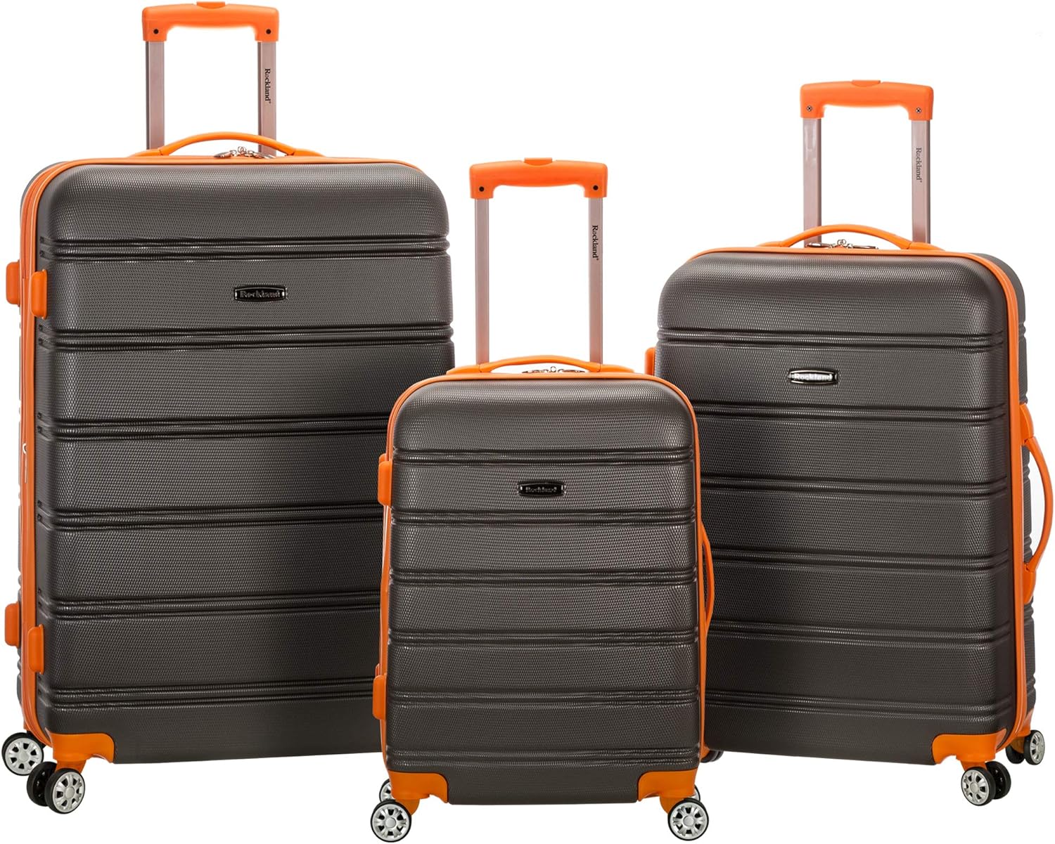 Rockland Melbourne Hardside Expandable Luggage Set with Wheels