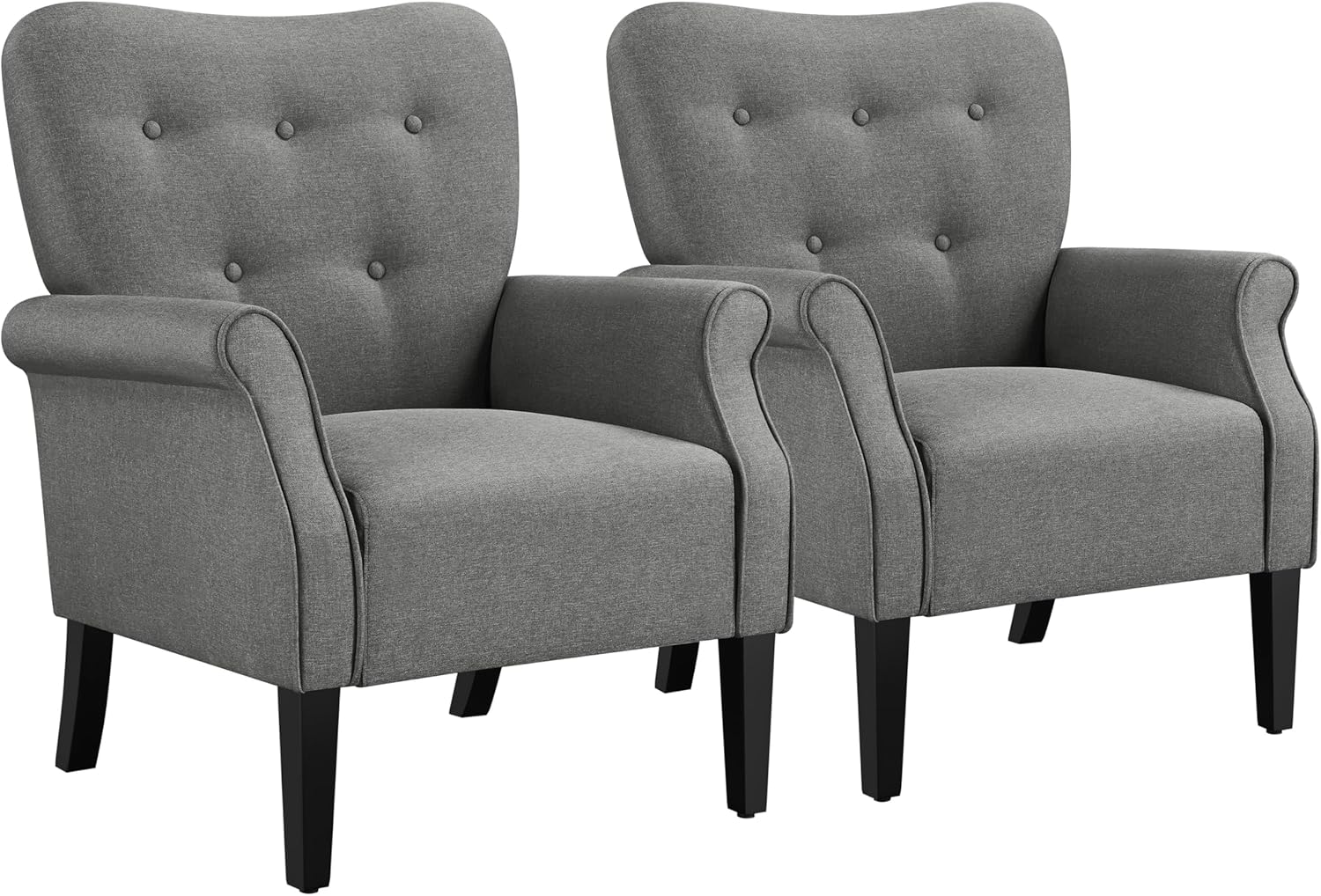 Yaheetech Modern Armchair Set of 2 for Stylish Living Spaces