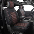 Car Seat Covers for Dodge Ram 2009-2025 Front Pair - Black-Brown PU