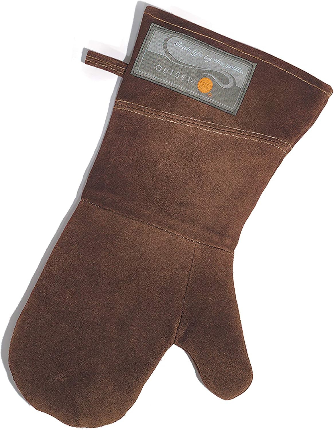 Outset Brown Leather Grill Mitt - Ultimate Protection