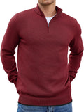 COOFANDY Men's Quarter Zip Pullover Slim Fit Lightweight Sweater can
