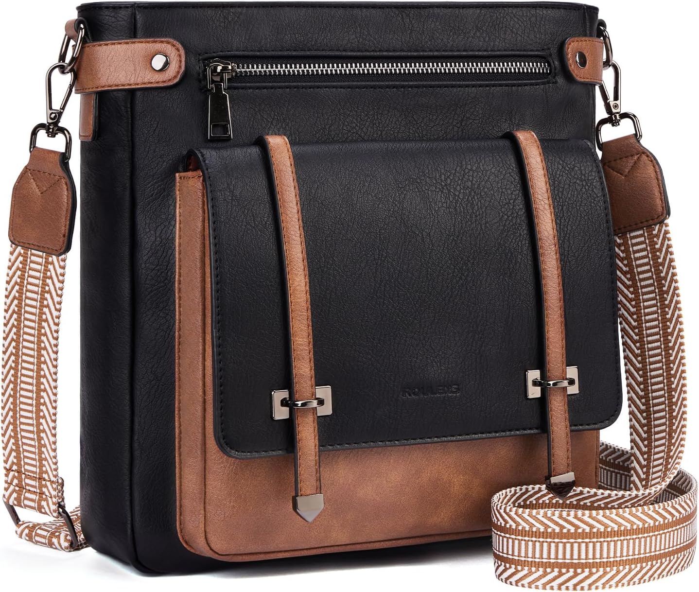 Stylish Multi Pocket Crossbody Bags for Women in Vegan Leather