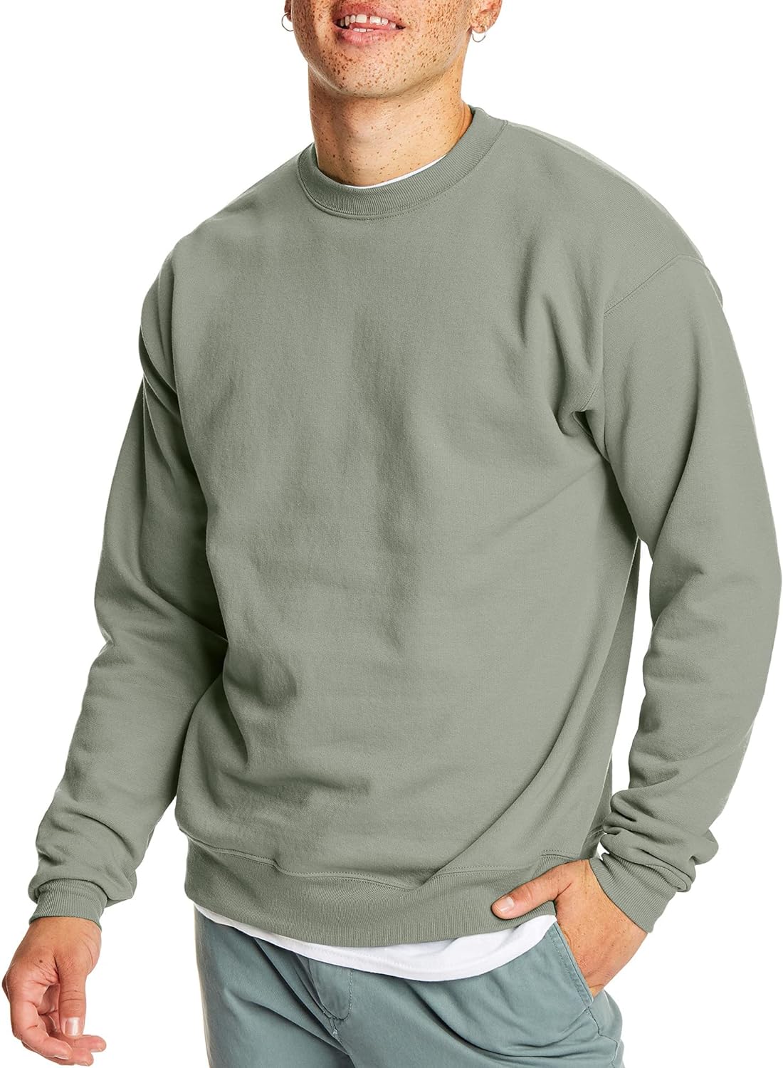 Hanes Men's EcoSmart Fleece Pullover - Sustainable Comfort