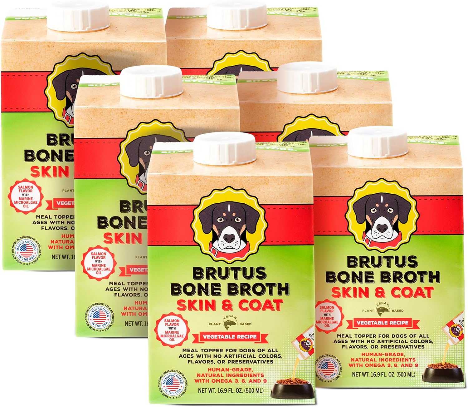 Brutus Vegetable Broth for Dogs - Natural Hydrating Topper