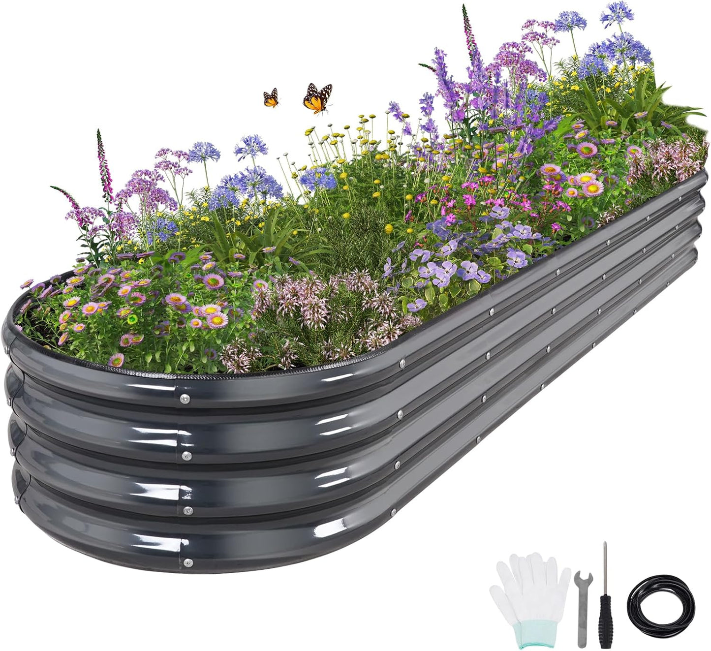 Galvanized Raised Garden Bed Kit for Outdoor Gardening Needs