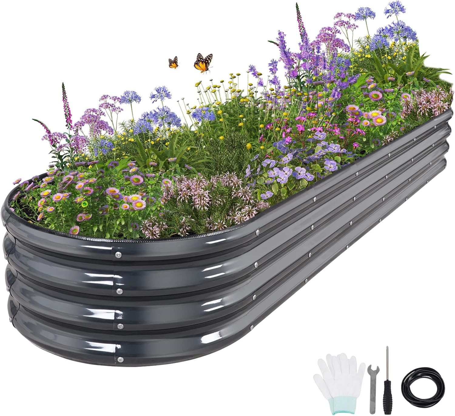 Galvanized Raised Garden Bed Kit for Outdoor Gardening Needs