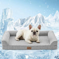 Cooling Dog Bed Orthopedic Foam with Sides - Removable Cover 36in