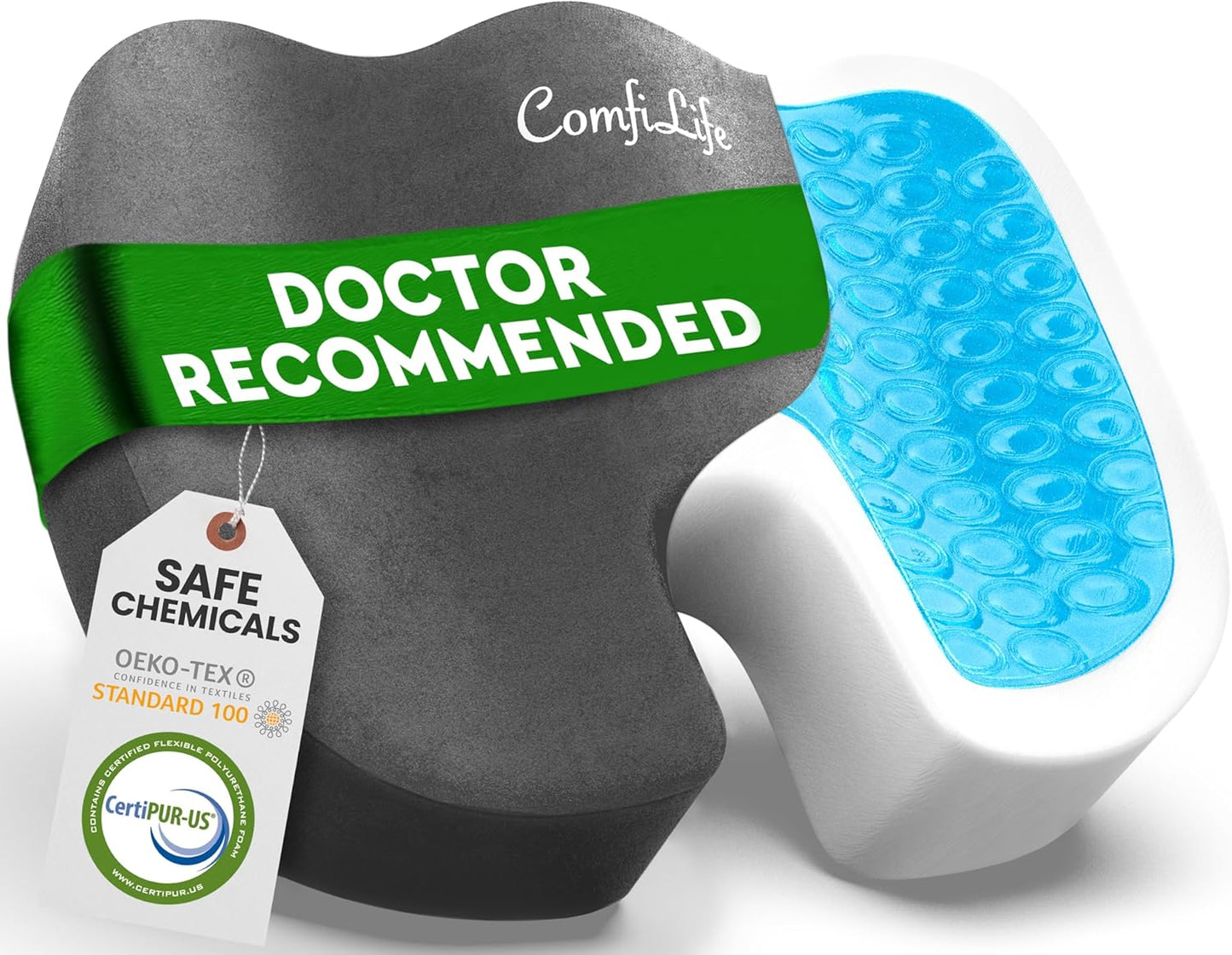 ComfiLife Premium Gel Seat Cushion - Sciatica Relief