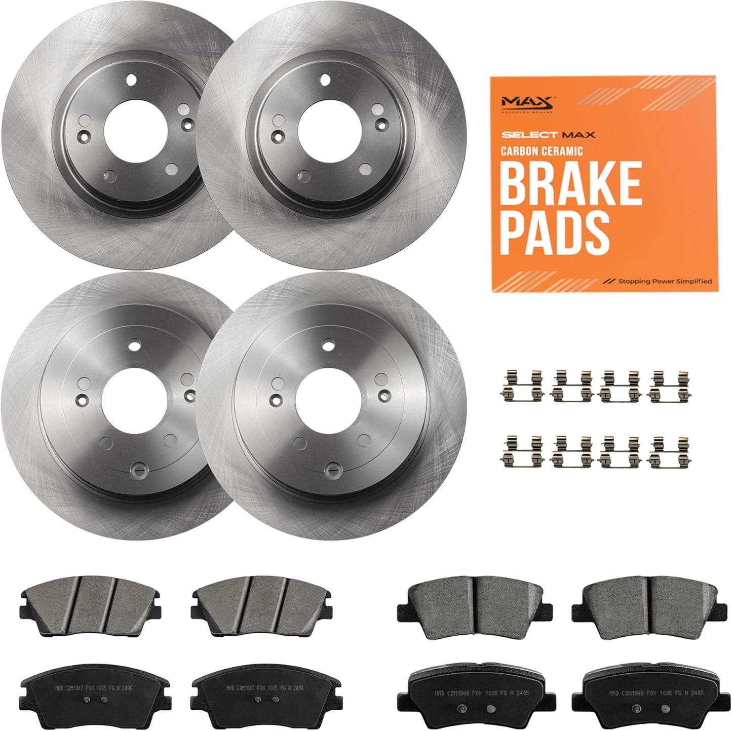 Max Advanced Brakes ValueMAX Front & Rear Brake Kit for Tucson