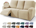 JIVINER 8-Piece Recliner Sofa Covers for Living Room