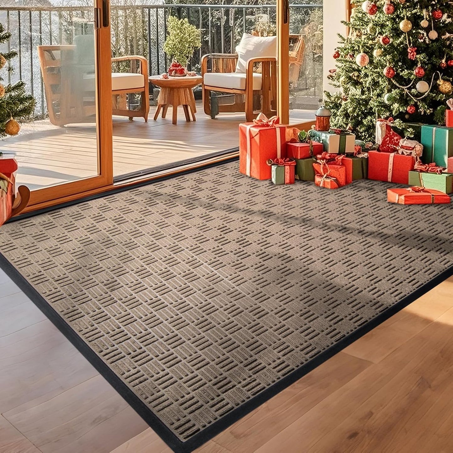 Mibao Heavy Duty Welcome Mat for Outdoor Indoor Use, 61.5 in