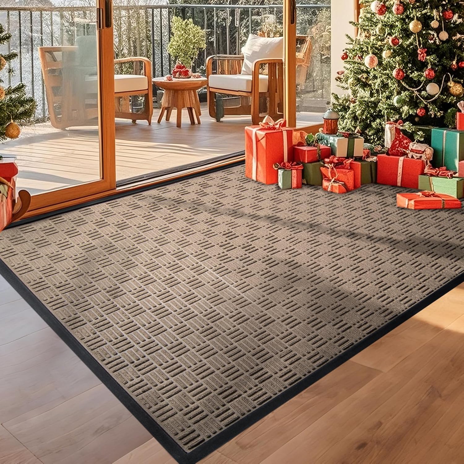 Mibao Heavy Duty Welcome Mat for Outdoor Indoor Use, 61.5 in