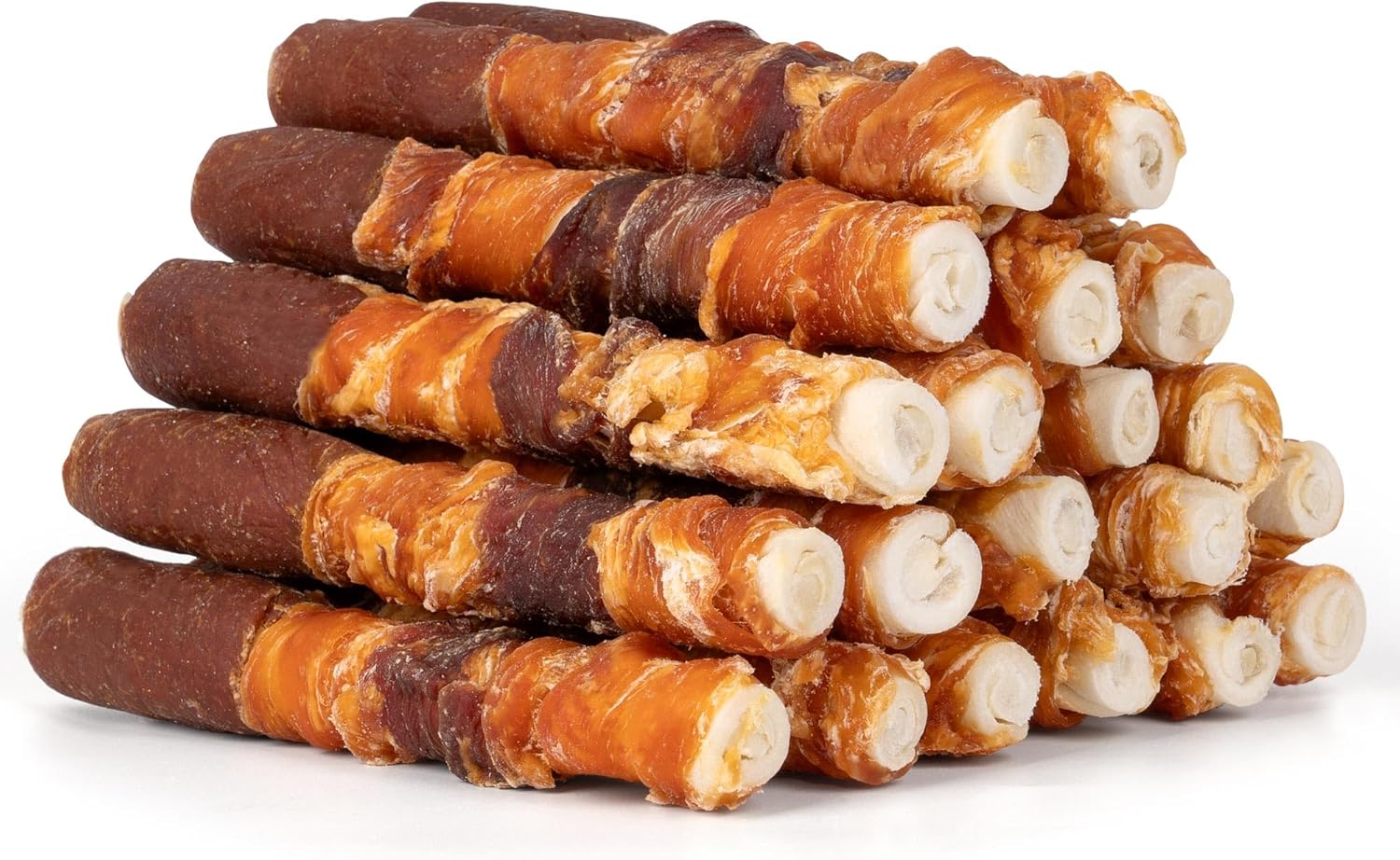 MON2SUN Dog Treats - Triple Flavor Rawhide Sticks for Dogs