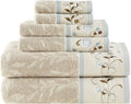 Serene Cotton Towel Set + Amherst Shower Curtain, Blue - Soft & Styled