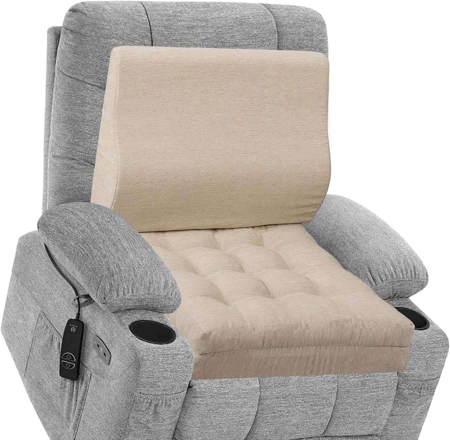 Memory Foam Recliner Cushions with Lumbar Support for Comfort