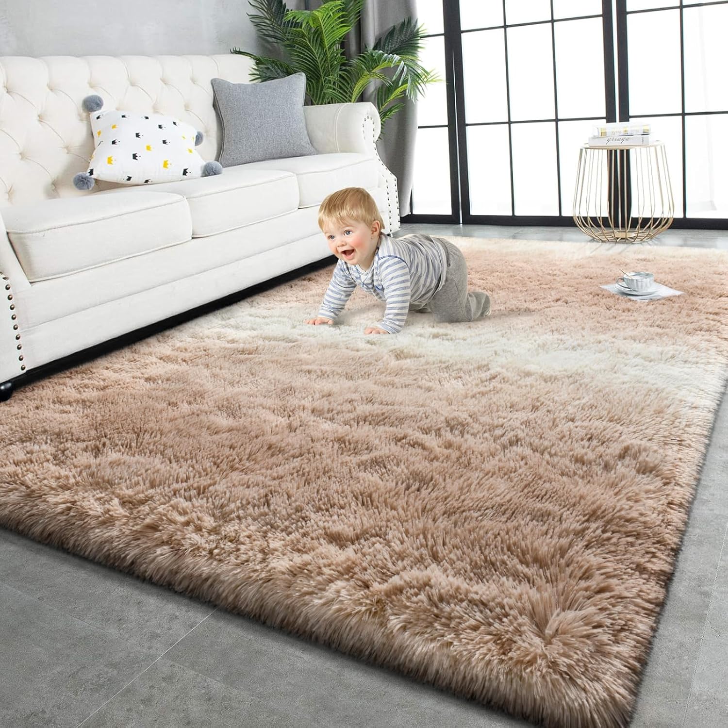Super Soft Shaggy Rugs for Cozy Living Room and Bedroom Decor