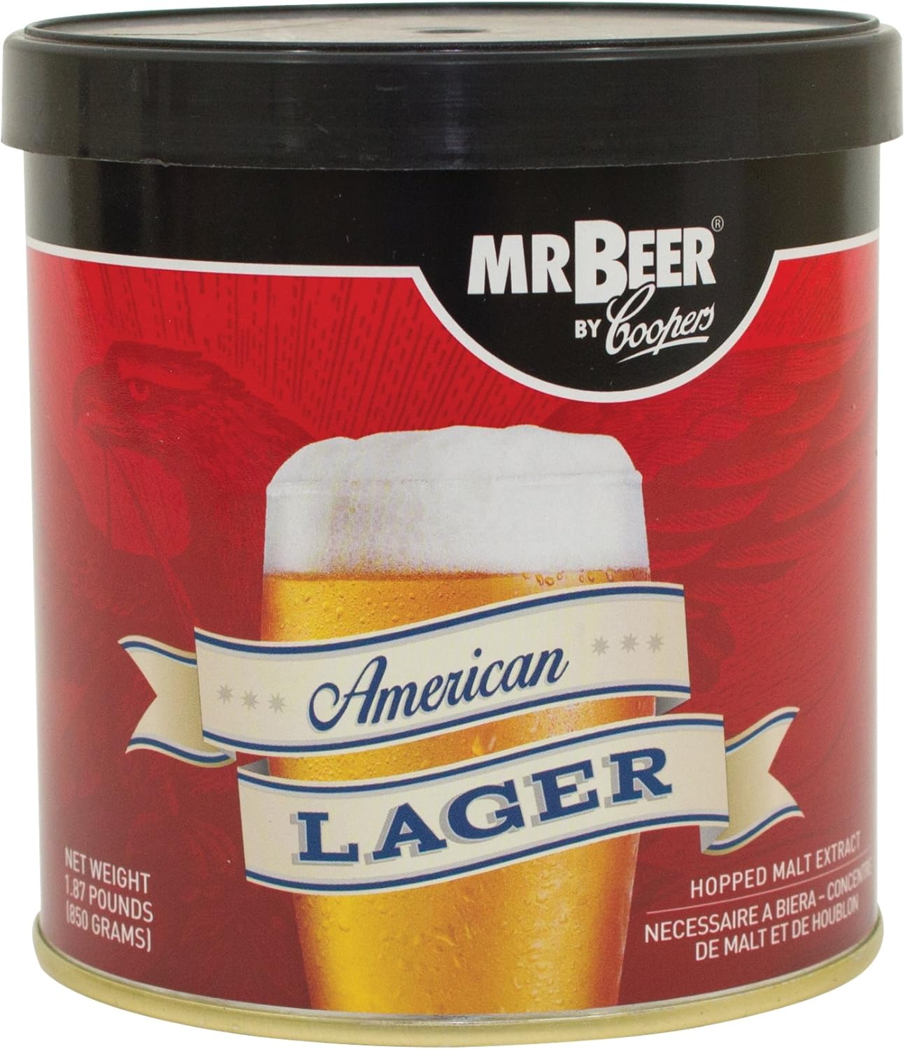 American Lager Beer Refill Kit for Home Brewing Enthusiasts
