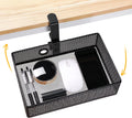 Mesh Desk Organizer Clamp-On Swivel Pencil Drawer - Under-Desk Storage