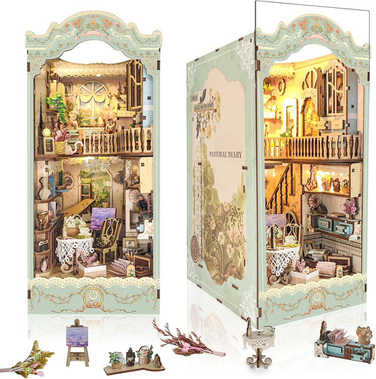 DIY Book Nook Kit - Countryside Diary Miniature Decor for Teens