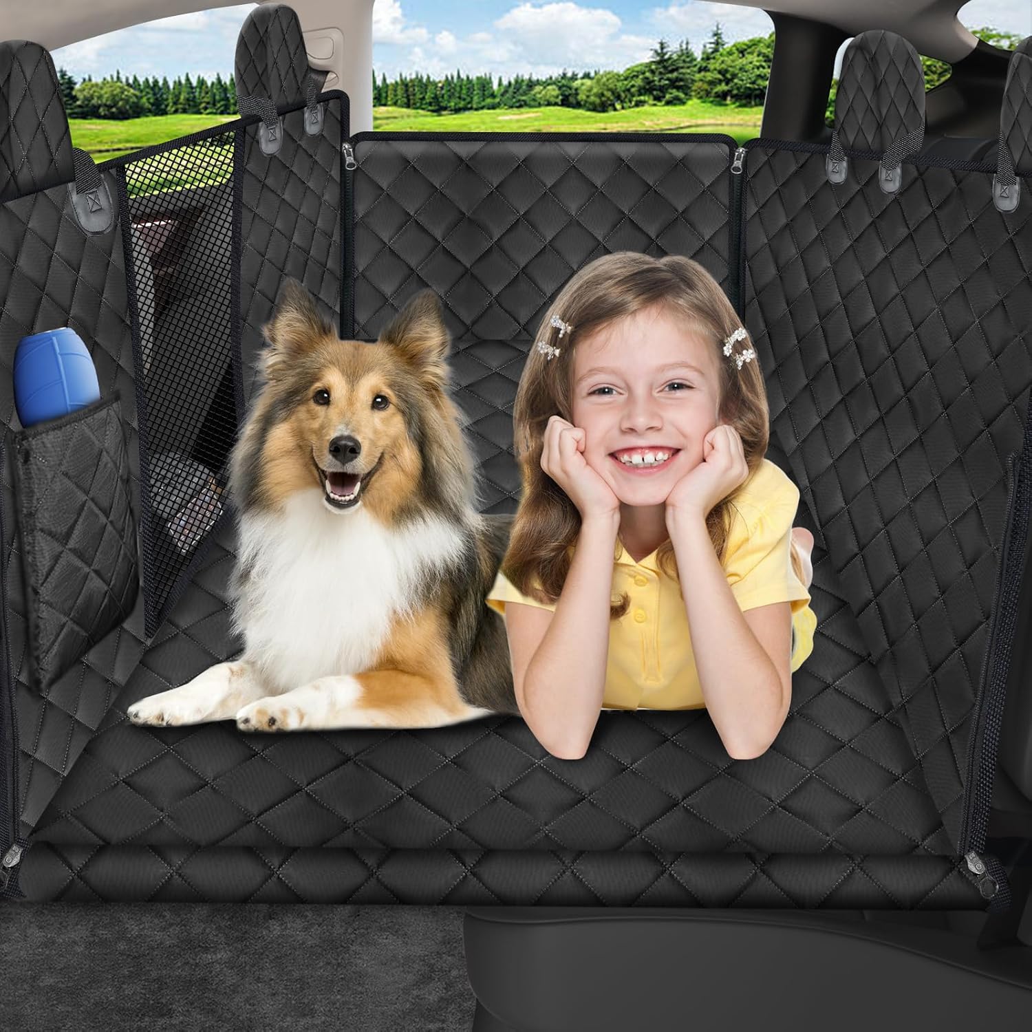 URPOWER Dog Back Seat Extender for Tesla Model Y - Comfort & Safety