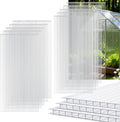 10 Pack Polycarbonate Greenhouse Panels 4ft x 2ft - Clear Twin-Wall