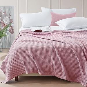 GRT Waffle Weave Blanket Queen Size - Soft Cozy All Season