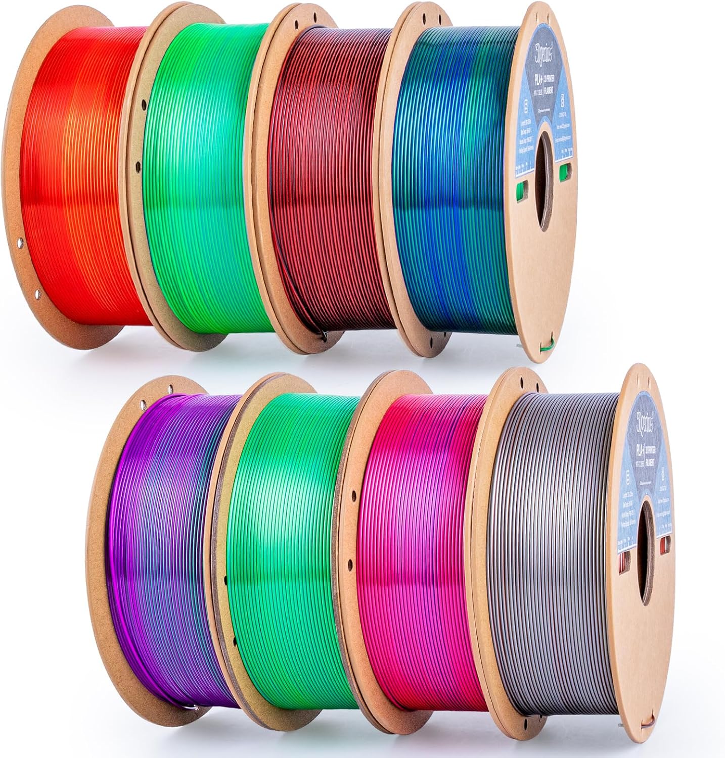 3D Printer Filament Bundle Silk PLA 1.75mm for FDM Printers