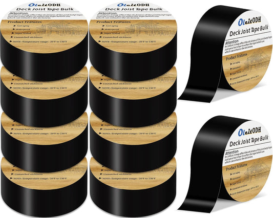 10 Rolls Joist Tape for Decking 2 Inch x 50ft Weatherproof Sealant