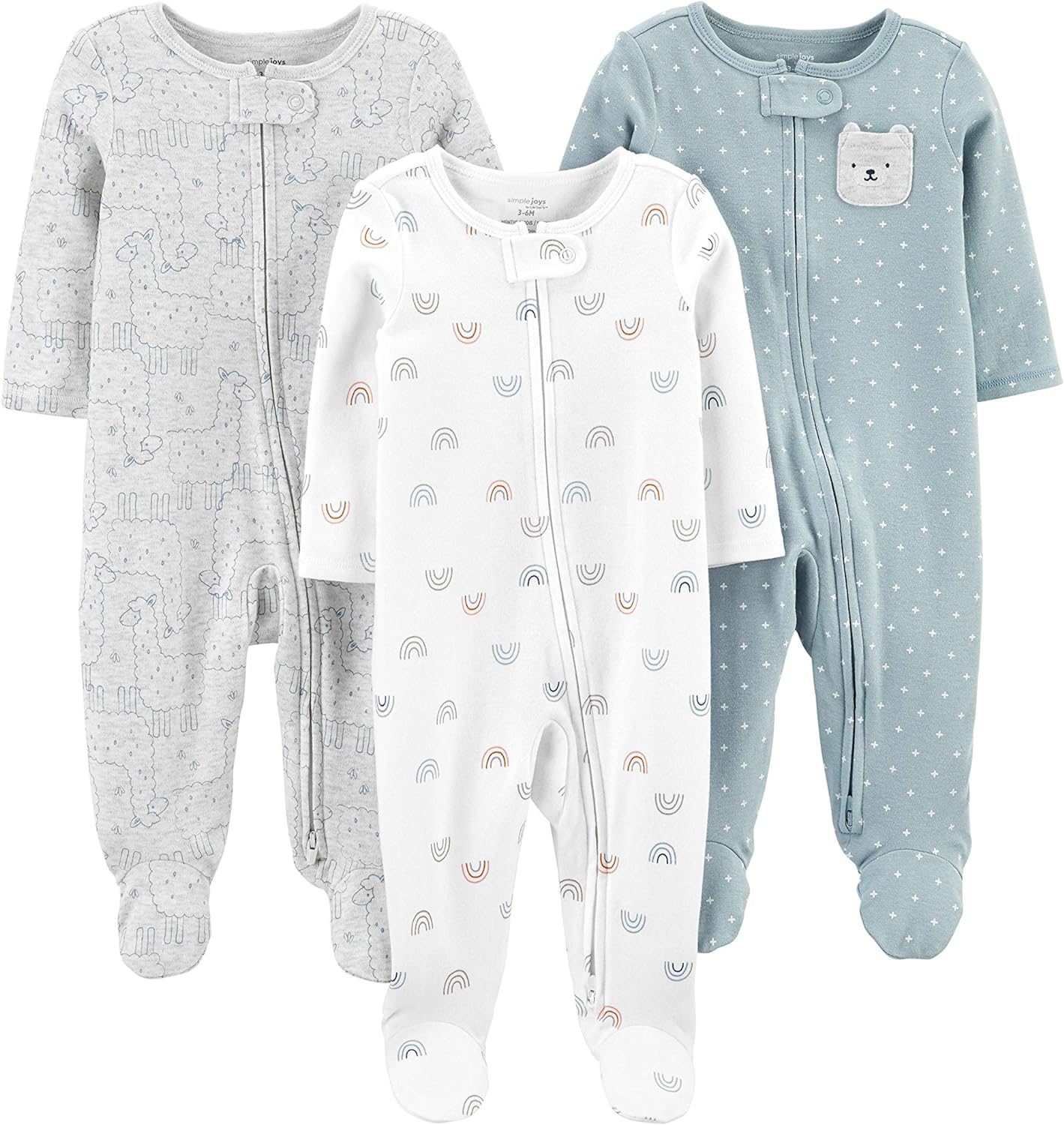 Carter's Simple Joys 3-Pack Sleep & Play