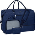 Weekender Bag for Women - Large Nylon Carry On Duffel with Shoe